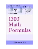1300 Math Formulas